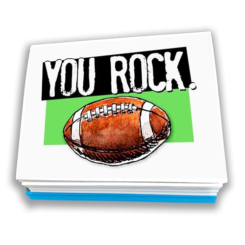 Play Strong Football You Rock Note Cards 12-Pack (4.25
