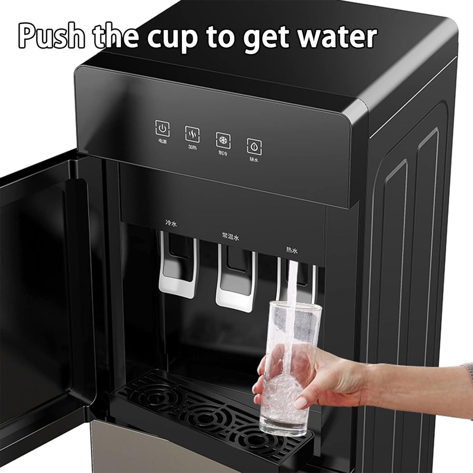 Wasserspender für gekühltes und raumtemperiertes Wasser – Einfache Installation, Ideal für den Einsatz Zuhause und in kleinen Unternehmen entwickelt (Grey)