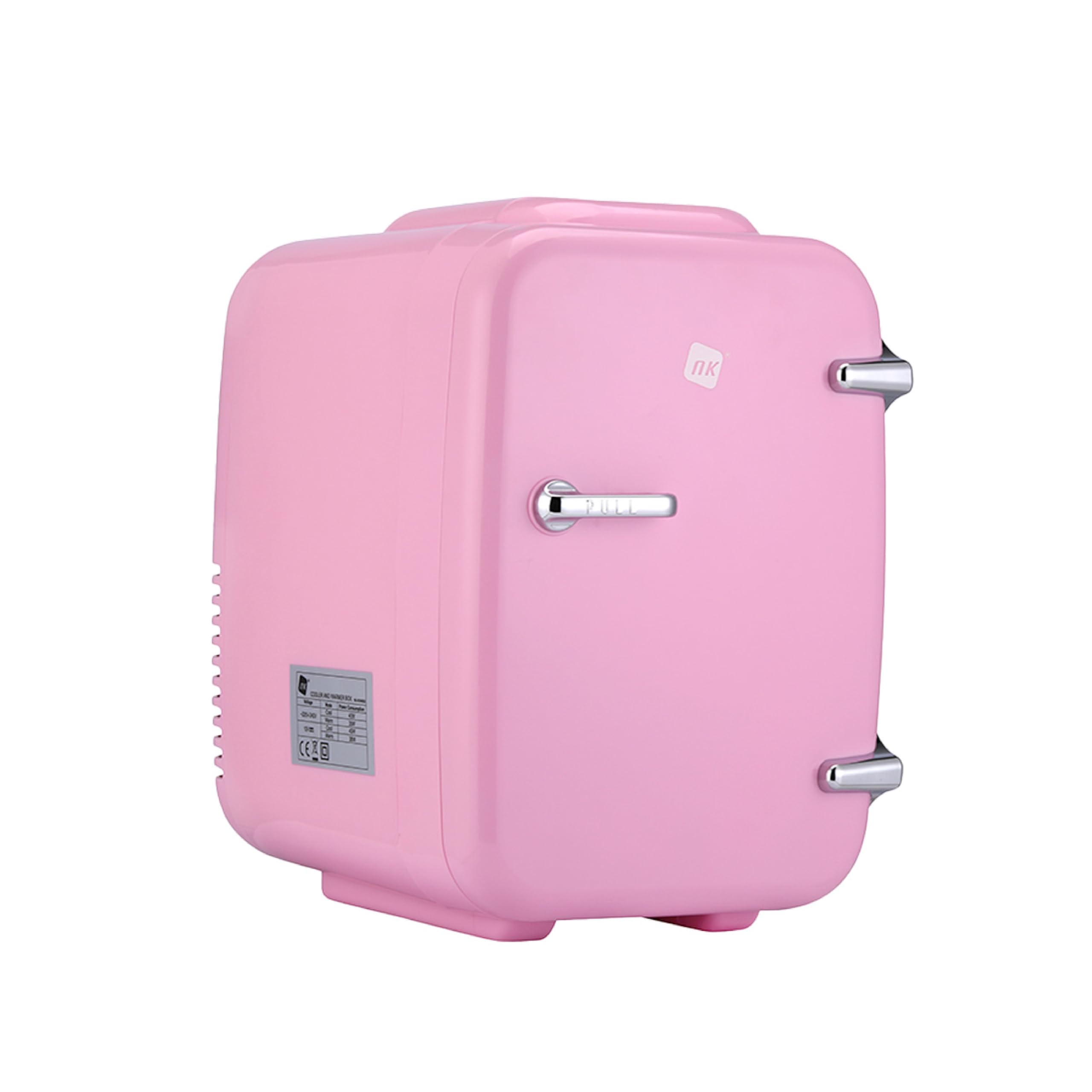 Mini réfrigérateur portable 4 L 12 V-220 V refroidissement chauffage rose