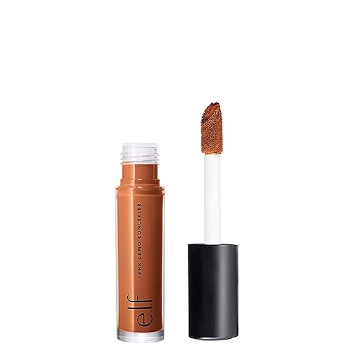 e.l.f. 16HR Camo Concealer, Full-Coverage, Highly-Pigmented Face Concealer With A Matte Finish, Crease-proof, Vegan & Cruelty-Free, Deep Cinnamon - (size: 0.2 Fl Oz (Pack of 1), color: Deep Cinnamon)