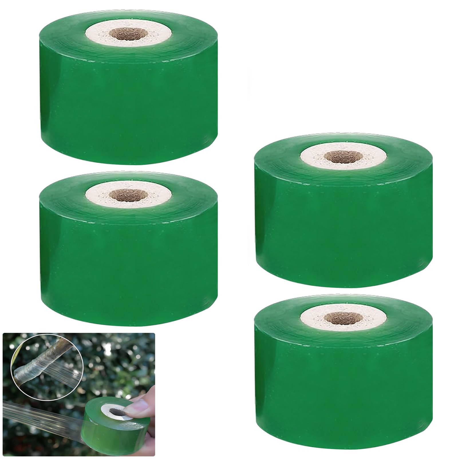 Nastro Per Innesti Trasparente - 4 Rotoli Da 2 Cm X 100m Per Gemme E Riparazione Piante - Foto 14