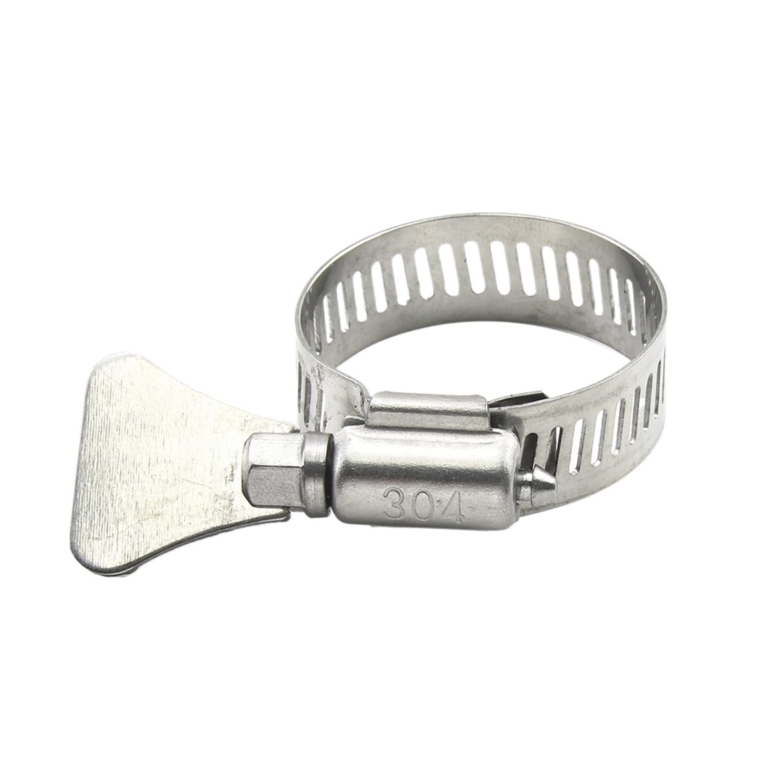 Hqycl One Color 2-10Pcs Worm Gear Hose Clamps 6-95Mm Adjustable Key Clamps Hose Clip Stainless Steel For Water Pipe Automotive Mechanical(6-12Mm 10Pcs)