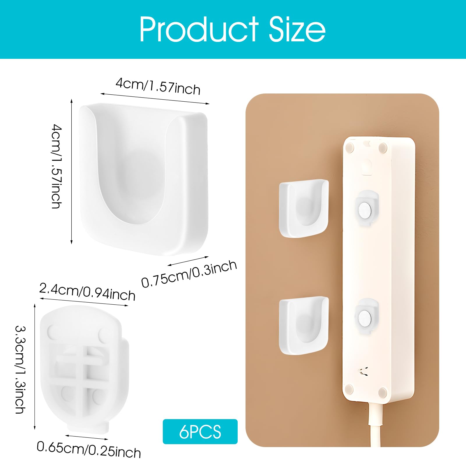 Magnetic Remote Control Holder Wall Mount, 4 Pcs Self-Adhesive Remote Control Organizers Storage Containers With Strong Magnet, Magnetic Hook Rack For Tv Fan Air Conditioner Remote Control (White