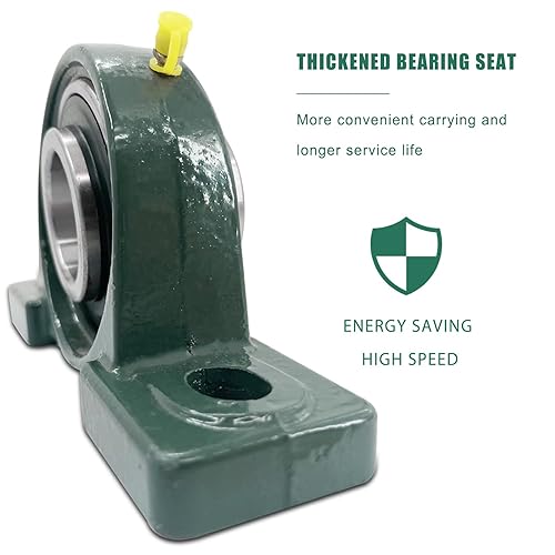 Miniatura 65 de 4 unidades UCP205-16 Cojinetes de bloque de almohada de 1 pulgada de eje de hierro fundido p205 rodamientos con 1 pulgada de diámetro montado bloque