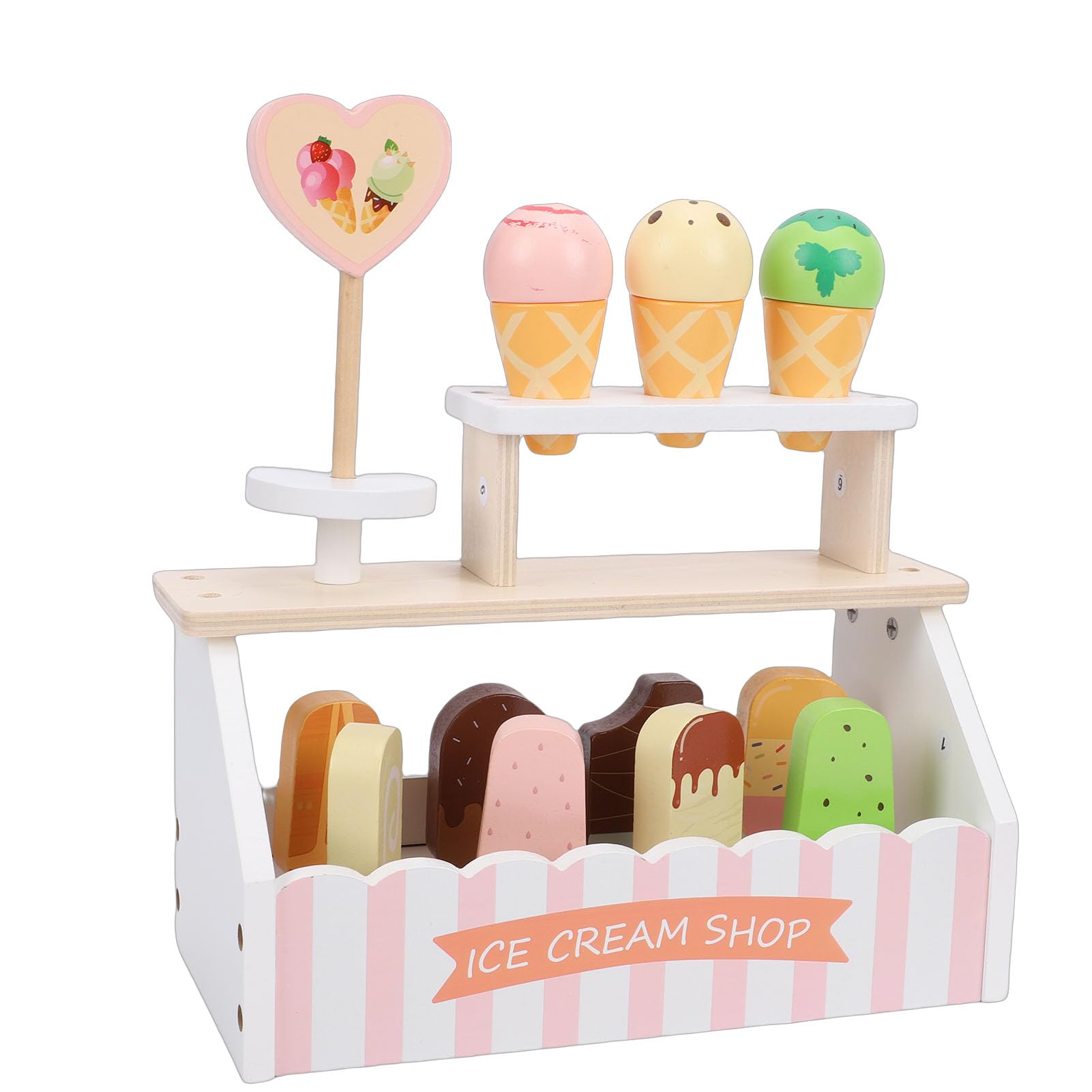 Strumento Educativo per Potenziare L'immaginazione del Giocattolo del Bancone del Gelato per lo Sviluppo Cognitivo dei Bambini