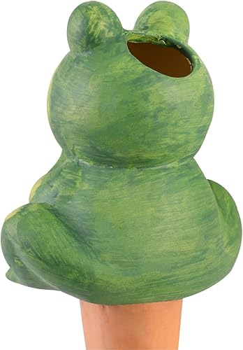 Miniatura 2 de XueshouRT Paquete de 4 globos de riego de plantas de rana, picos decorativos de riego automático, insertos de maceta, dispositivos de riego de