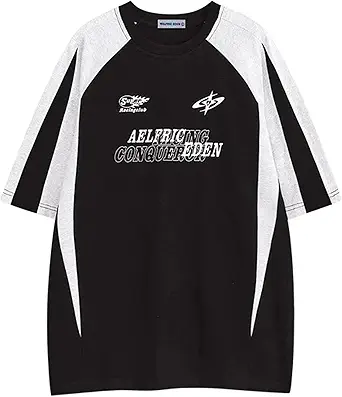 Aelfric Eden Women's Oversized Tshirts Unisex Graphic Shirts Racing Print Tees Casual Streetwear Summer Tops