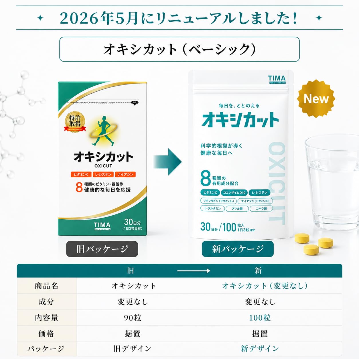 OXICUT ミトコンドリアサプリメント 抗酸化ビタミン Q10 L