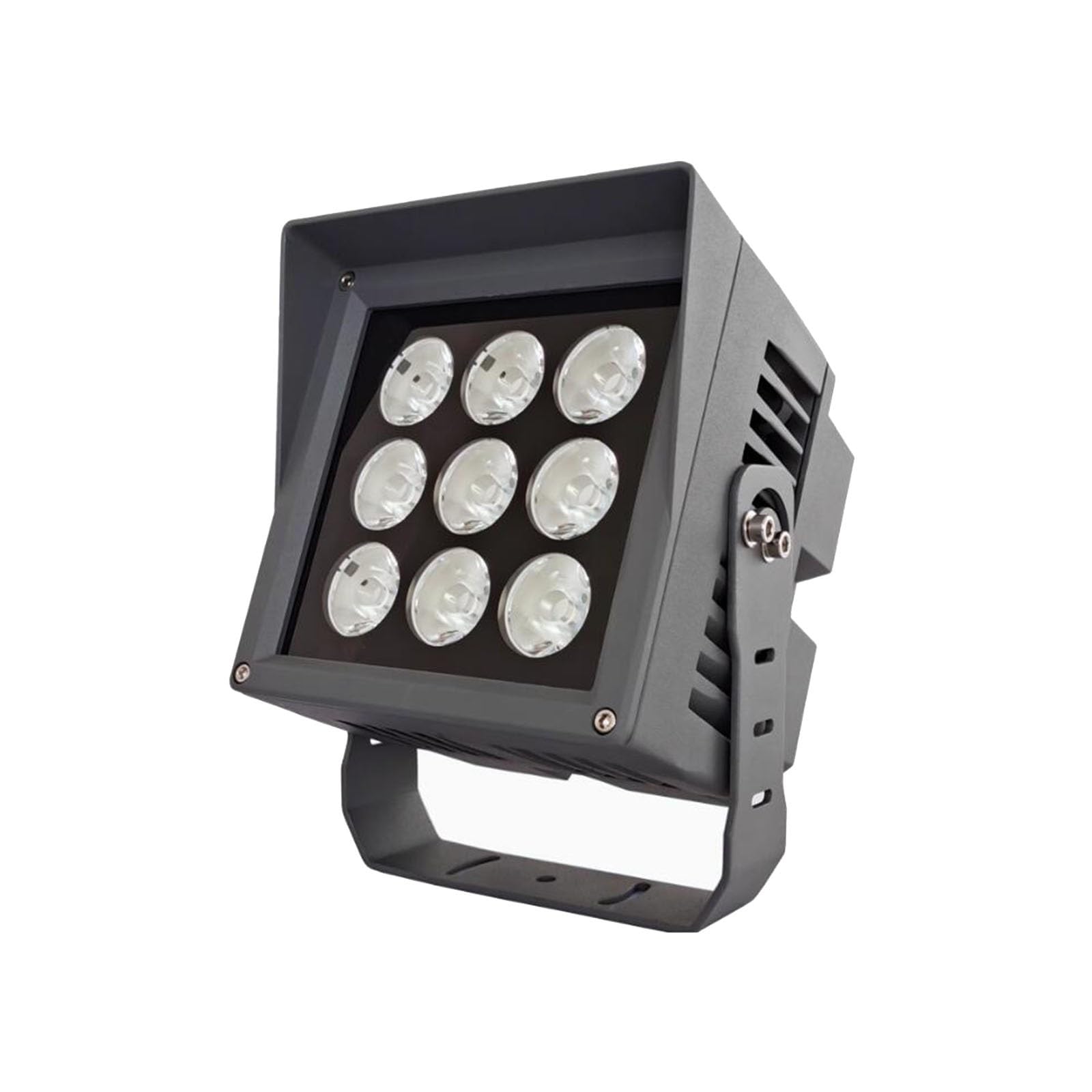 Projecteur LED d'extérieur à Faisceau Large - Projecteur Lumineux Longue portée pour Pilier extérieur, Mur extérieur (Rouge, 50 W, 111-24)