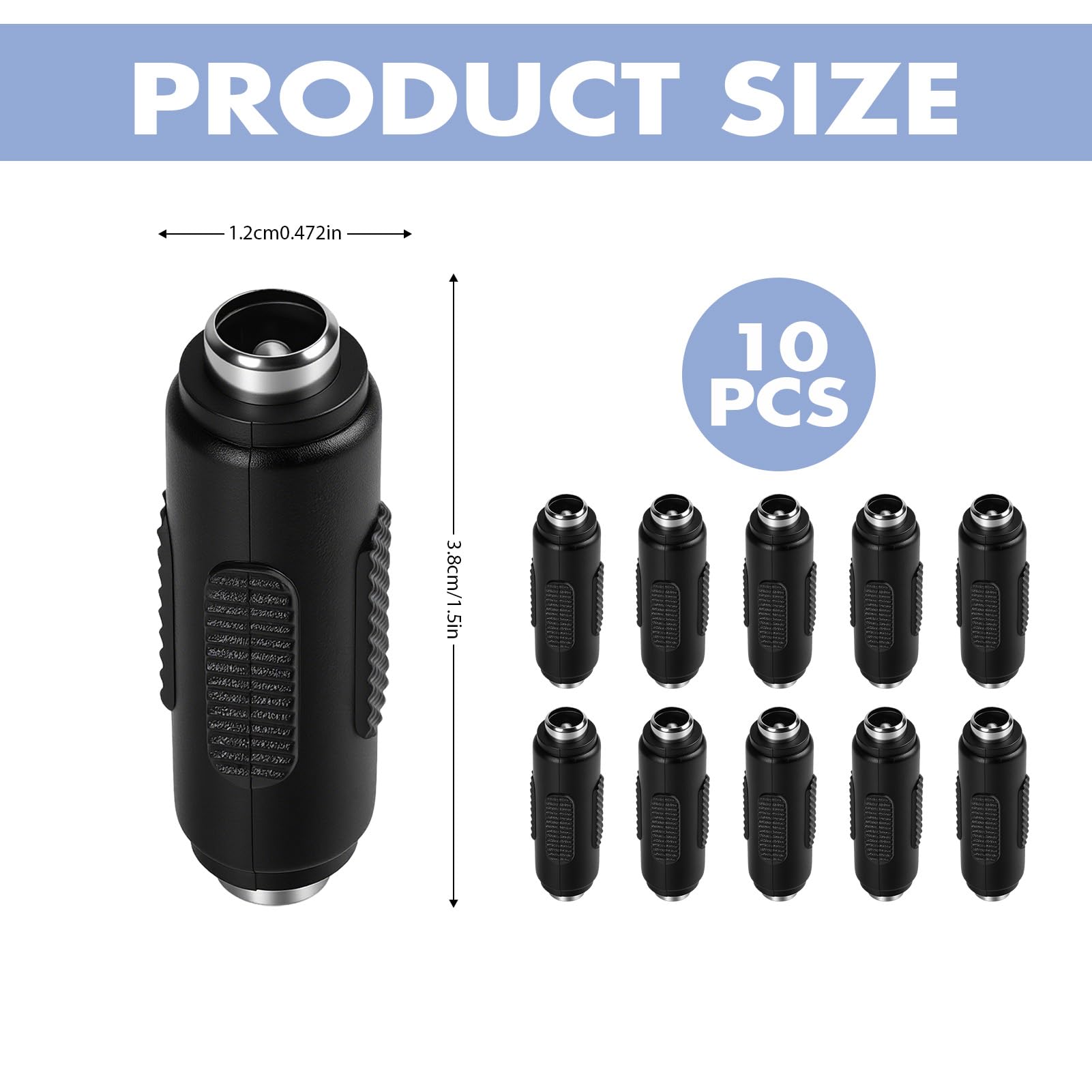 10 Pcs DC Connecteur d'alimentation Femelle à Femelle De 5,5 X 2,1 Mm, Connecteur Alimentation DC, Connecteur DC Prise DC Mm, Coupleur Femelle Femelle pour CCTV LED CaméRa