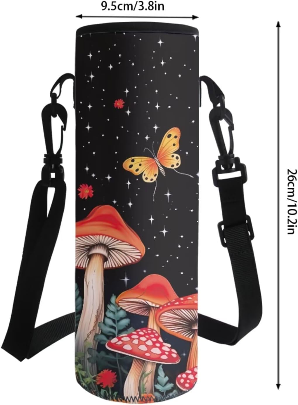 Dreaweet Mushroom Backpack with Lunchbox for Girls 10-12 12-14 5th Grade/6th Grade Bookbag with Lunch Box and Water Bottle Sleeve Pencil Case Elementary School Bag with Matching Lunch Bag Set of 4