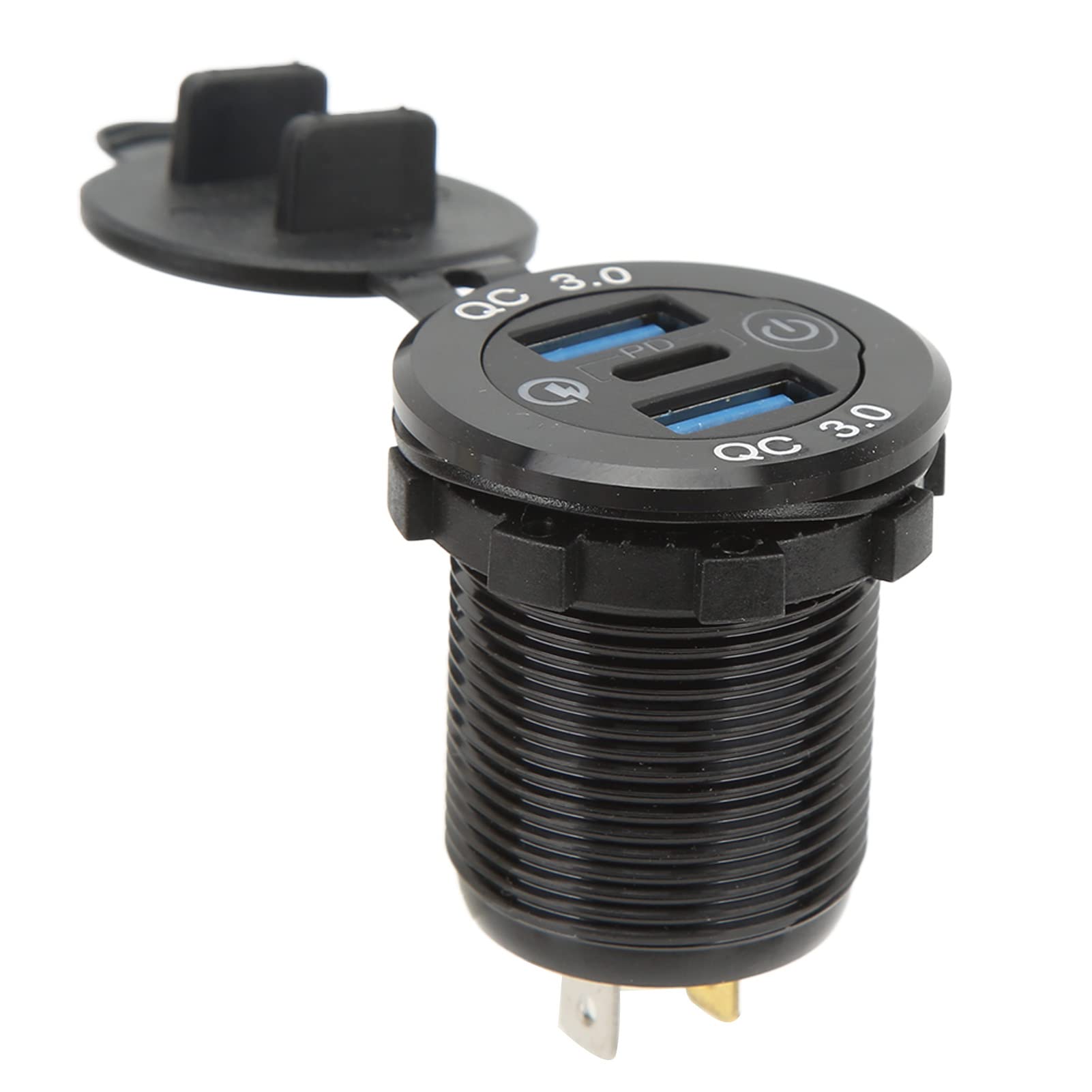 Car Charger Socket, Easy to Install USB Charger Socket Wide Compatibility for Trucks