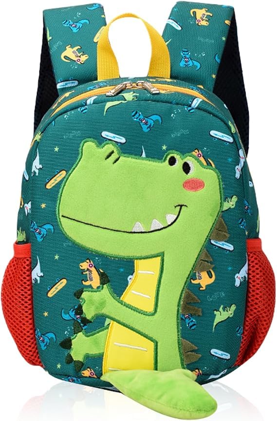 UieaMsio Mochila infantil, mochila de guardería, mochila para guardería, mochila preescolar, mochilas personalizadas, resistentes, ligeras, aptas para niños y niñas, verde, M