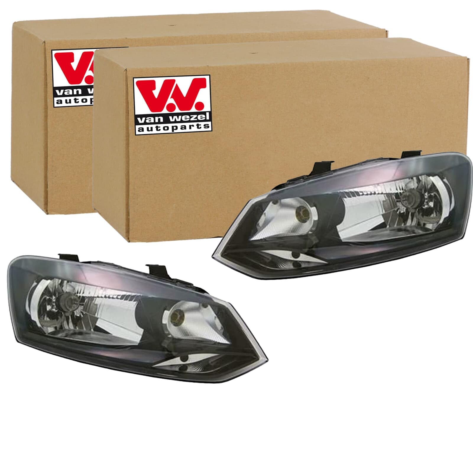 2x Van Wezel H4 Scheinwerfer Satz