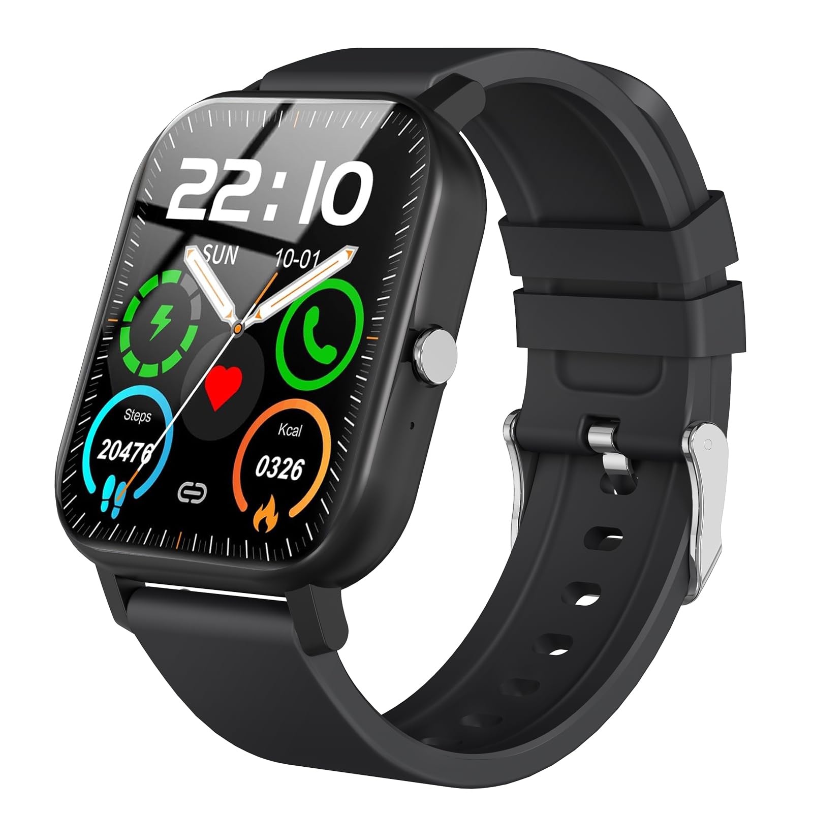 Montre Connectée KALINCO 1.85" - Appels Bluetooth, Santé (fréquence Cardiaque, Tension, Sommeil), 100+ Sports - Compatible Android/iOS - 5