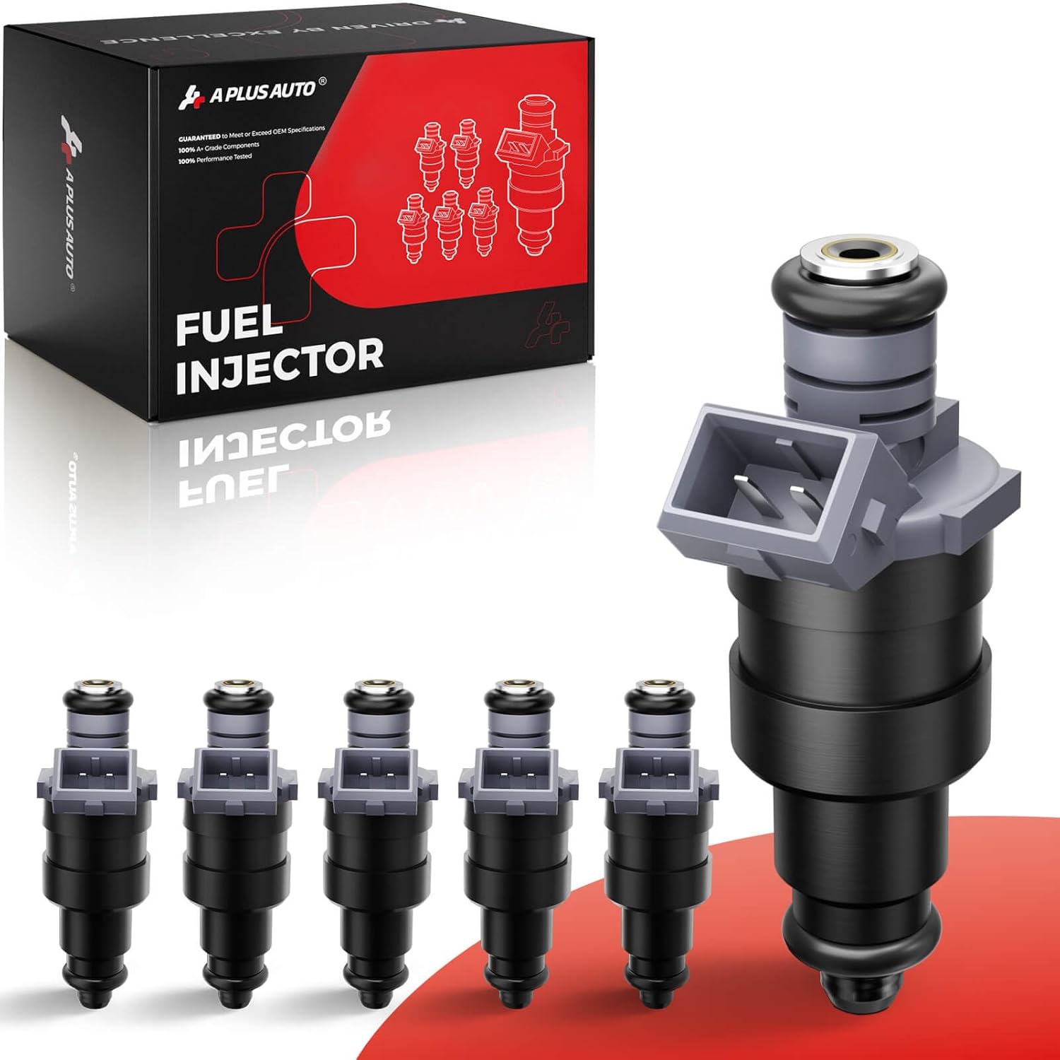 Fuel Injectors Set of 6, Compatible with Jeep Grand Cherokee 1996-1998, Wrangler 1997-1998, Cherokee 1996-1998, TJ 1997-1998-L6 4.0L, 6PCS, Replace Part RL030778AB FJ682