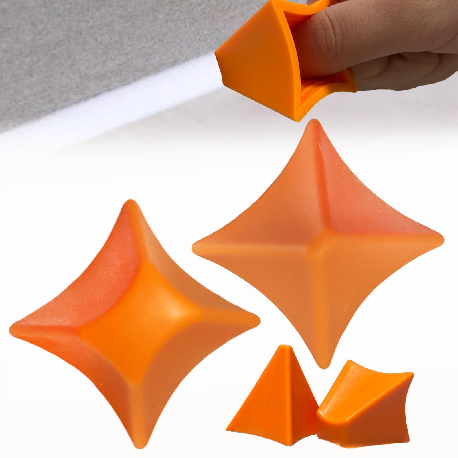 Yniquet 2PCS Silicone Seam Tools, Reusable Caulk Smoothing Tool Silicone Caulking Tool Caulking Applicator Finishing Tool for Bathroom Grout Kitchen