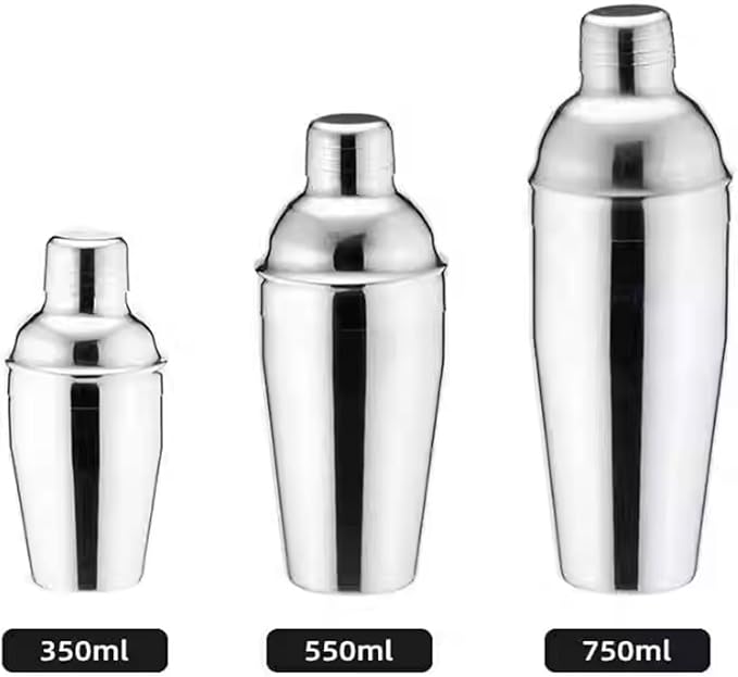 Set de Coctelera Profesional de Acero Inoxidable con Soporte de Bambú, 14 Piezas miniatura 4