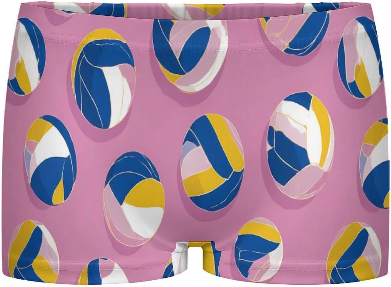 Volleyball Pattern Funny Women's Boxer Briefs Breathable Underpants Trunks Stretch Underwear