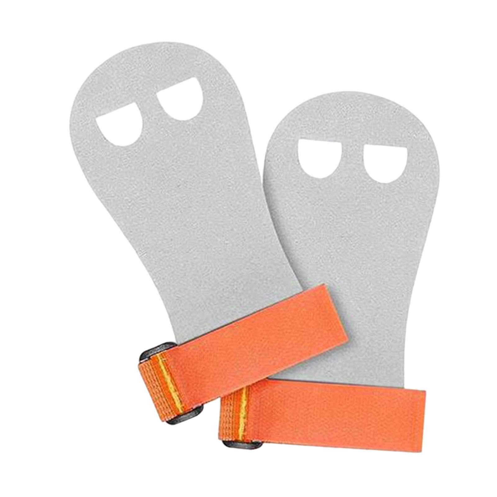 ATORSE Kids Gymnastic Hand Grips Gymnastic Bar Palm Protection for Exercise Fitness Orange M- Sporting Goods- Team Sports- Gymnastics- Equipment-image-17