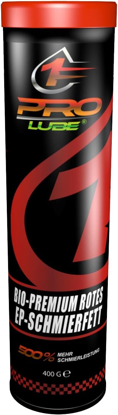 ProLube® EPX Bio Premium Red EP Grease - High Temp & Water-resistant 400 g Cartrige