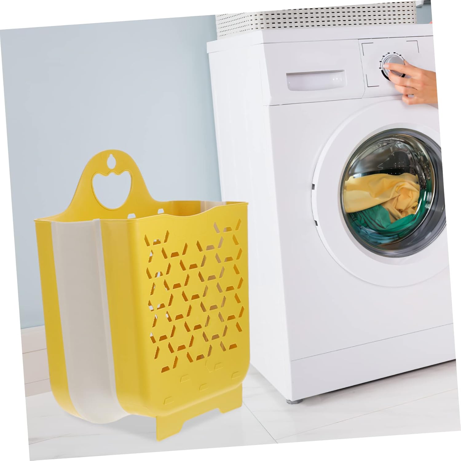 Alipis Collapsible Laundry Basket Wall Laundry Basket Bathroom Laundry Hamper Potato Sacks for Storage Sundries Storage Holder Foldable Basket Child Pp Back Door Wall Hanging