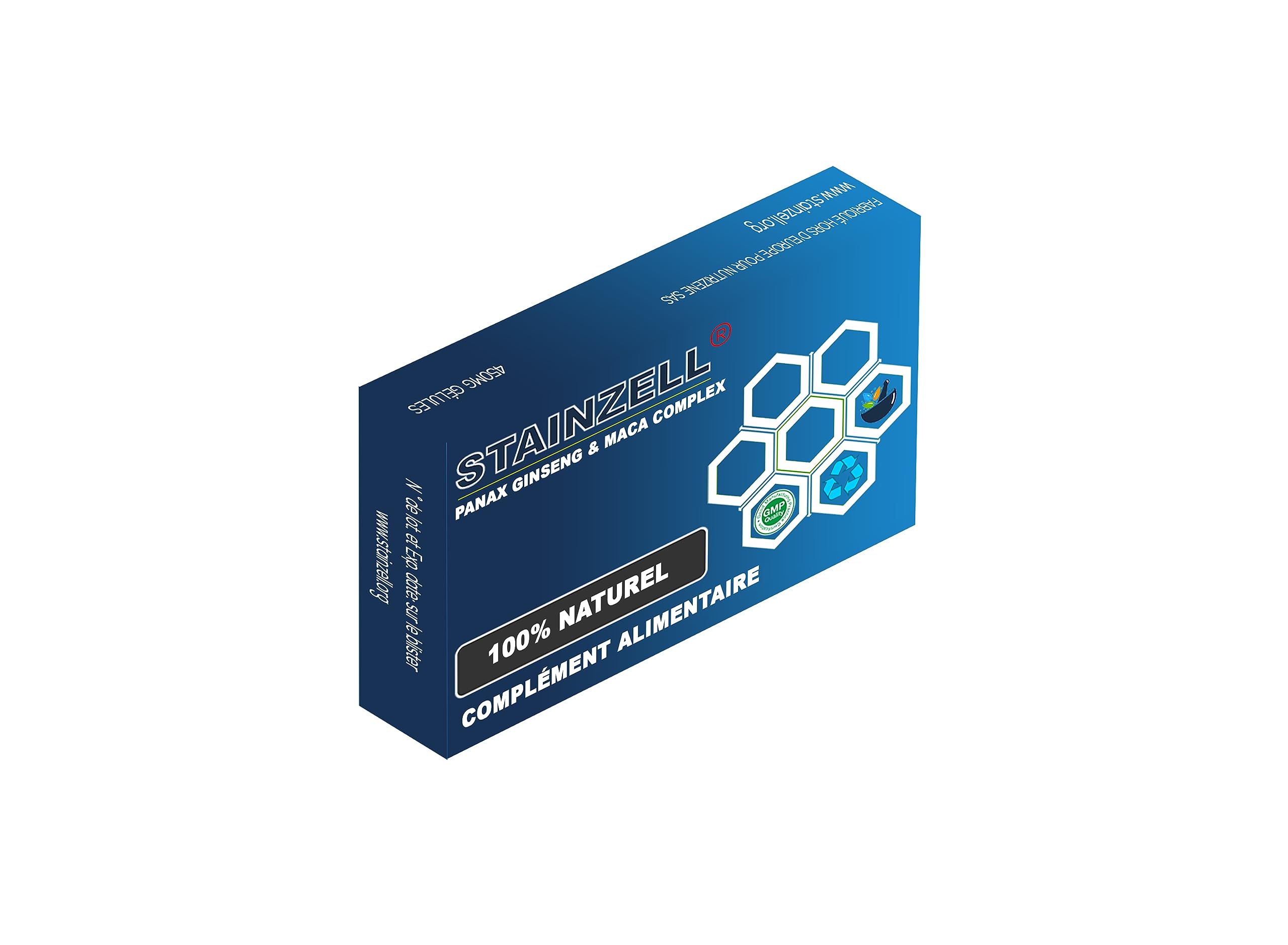 STAINZELL - Nouvelle Formule Améliorée - Complément Alimentaire Diététique Panax Ginseng & Maca - 12 Gélule
