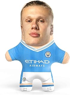 Snugzy Official Man City Erling Haaland Cushion | Erling Haaland Pillow | Man City Gifts | Haaland Gifts | Erling Haaland Photo Pillow | Licensed Man City Football Merchandise