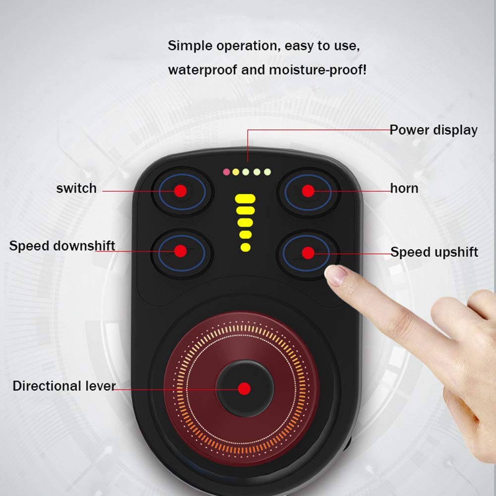 Sedia a rotelle elettrica, 180W Doppio Motore brushless 6AH Batteria al Litio, Sedia a rotelle elettrica Portatile Pieghevole Multifunzione Automatica Intelligente può Essere Sull'