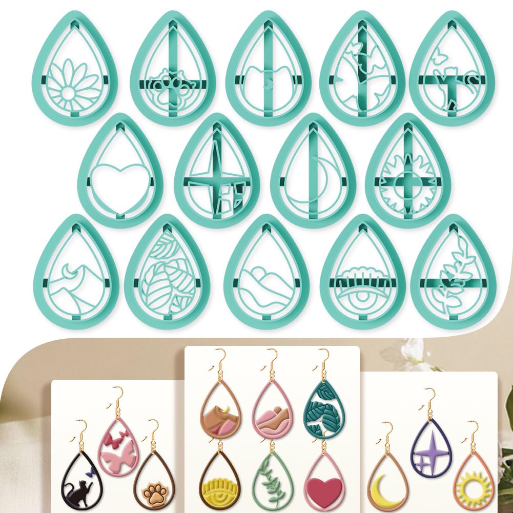 Emporte-pièces argile polymère fleur chat pour réussir vos boucles d'oreilles DIY