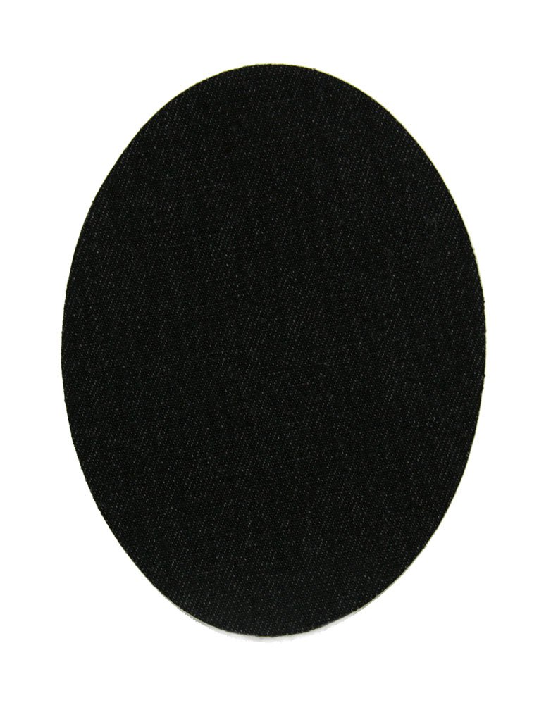 4 Dark School Uniform Iron-on Knee Patches. Elbow Patches to Protect Your Clothes and Repair Trousers, Jackets, Jumpers, Shirts. 10.5 × 8 cm — image 1