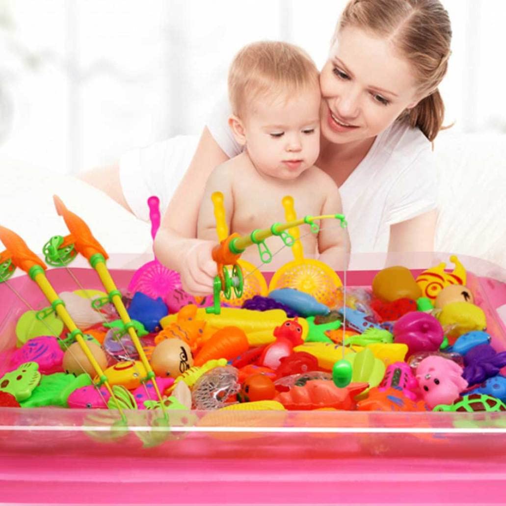 22Pcs Fishing Toys Magnetic Water Play Items Fishing Games Multi Fish Plaything for Kids Bath Fun Time — view 8