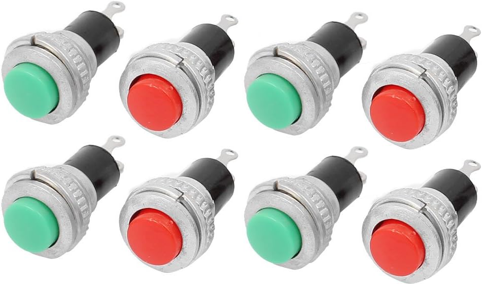Amazon.com: uxcell 4Pairs 3A 125V 6A 250V SPST NO Momentary Micro Push ...