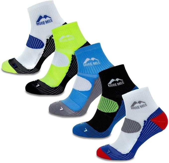 More Mile Mens London Cushioned Running Socks