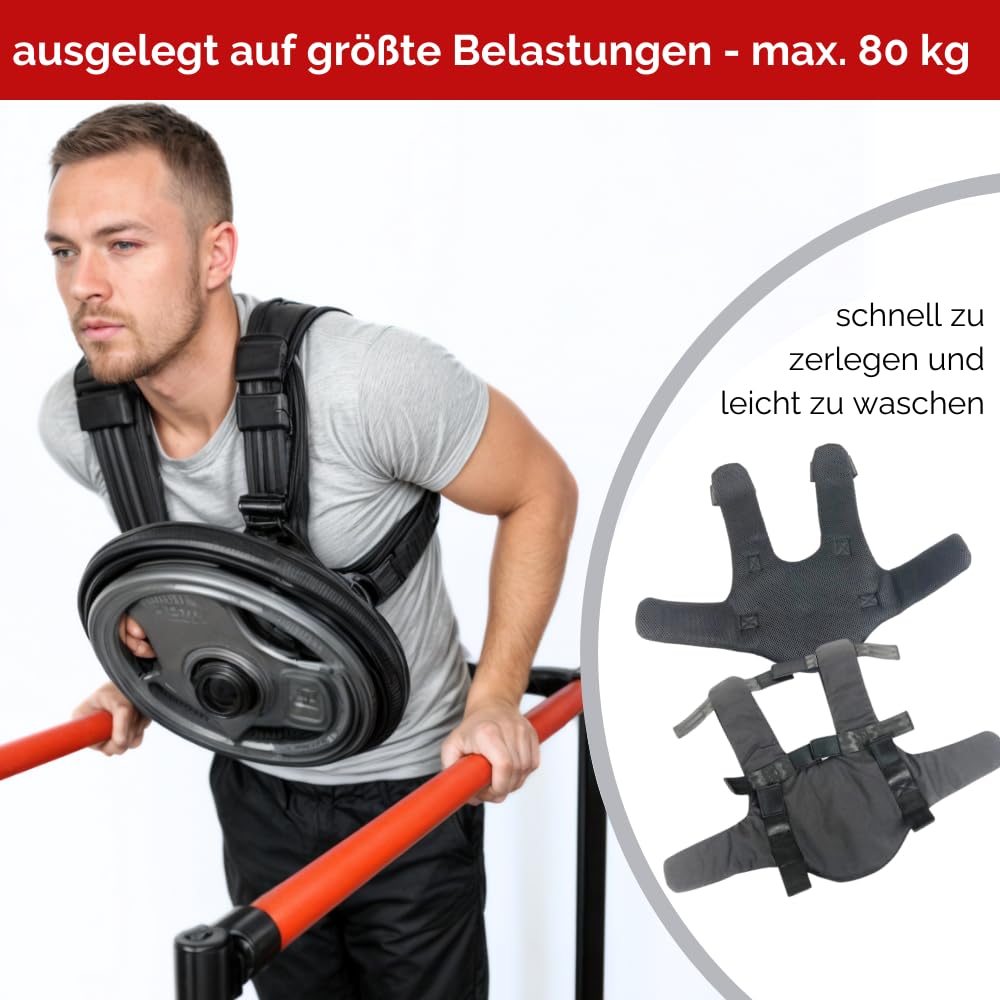 Weight Vest for Weight Discs 50 mm, Adjustable Training Vest for Calisthenics Strength Training, CrossFit and Gym - Image 4