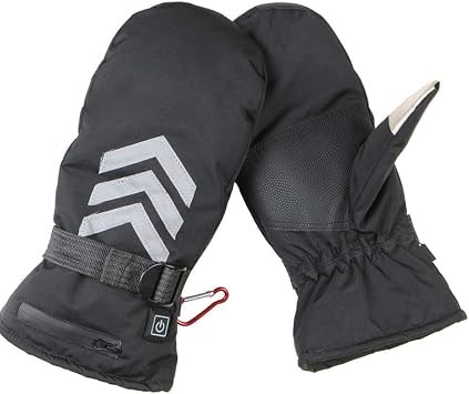 Gloves, 3 Temperature Adjustment, Cold Protection, Touch Panel Compatible, Cycling Gloves, Anti-Slip, Warm Mittens, Waterproof, Windproof, Heat Retention, Unisex