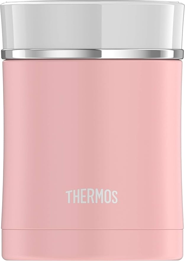 Thermos NS3408PK4 Sipp Stainless Food Jar, 16 Ounce, Matte Pink