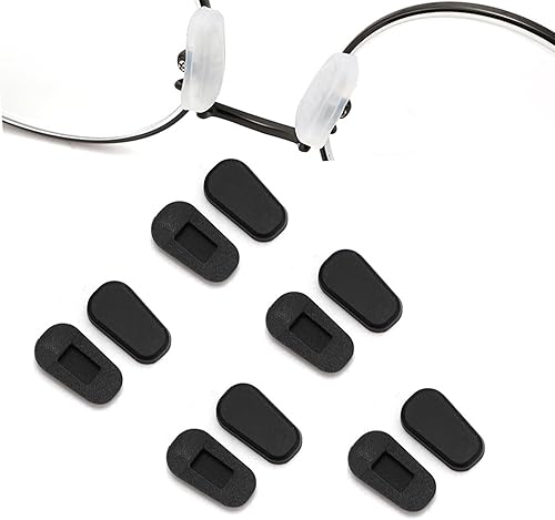 Almohadillas de nariz para gafas, almohadillas de silicona deslizantes, almohadillas de nariz suaves antideslizantes para kit de reparación de lentes