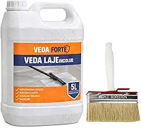 Kit Impermeabilizante Líquido Incolor 5L Com Broxa Selador Para Laje Telhado E Superfícies Externas Proteção Contra Água Alta Durabilidade