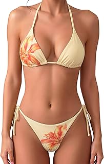 MakeMeChicWomens Polka Dots Triangle Thong in Pakistan