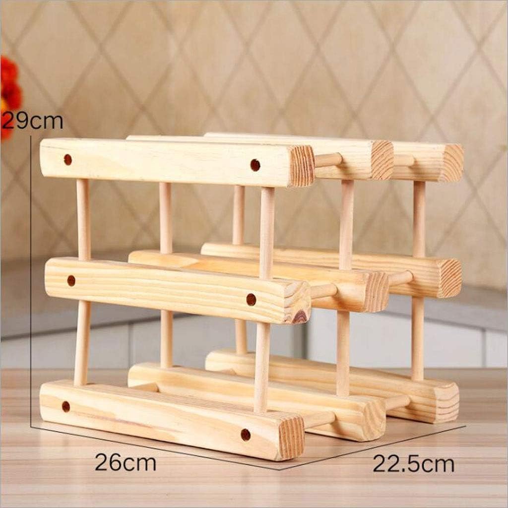 Wine Rack Wine Rack Solid Wood Floor-Standing Wine Rack Display Stand Living Room Bar Kettle Storage Rack Goblet Rack for Bar Kitchen Cabinet