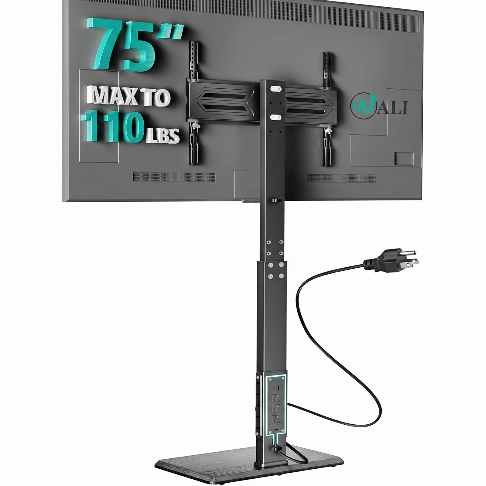 WALI Floor TV Stand with Power Outlet
