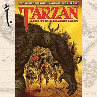 Tarzan and the Golden Lion Audiolibro Por Edgar Rice Burroughs arte de portada