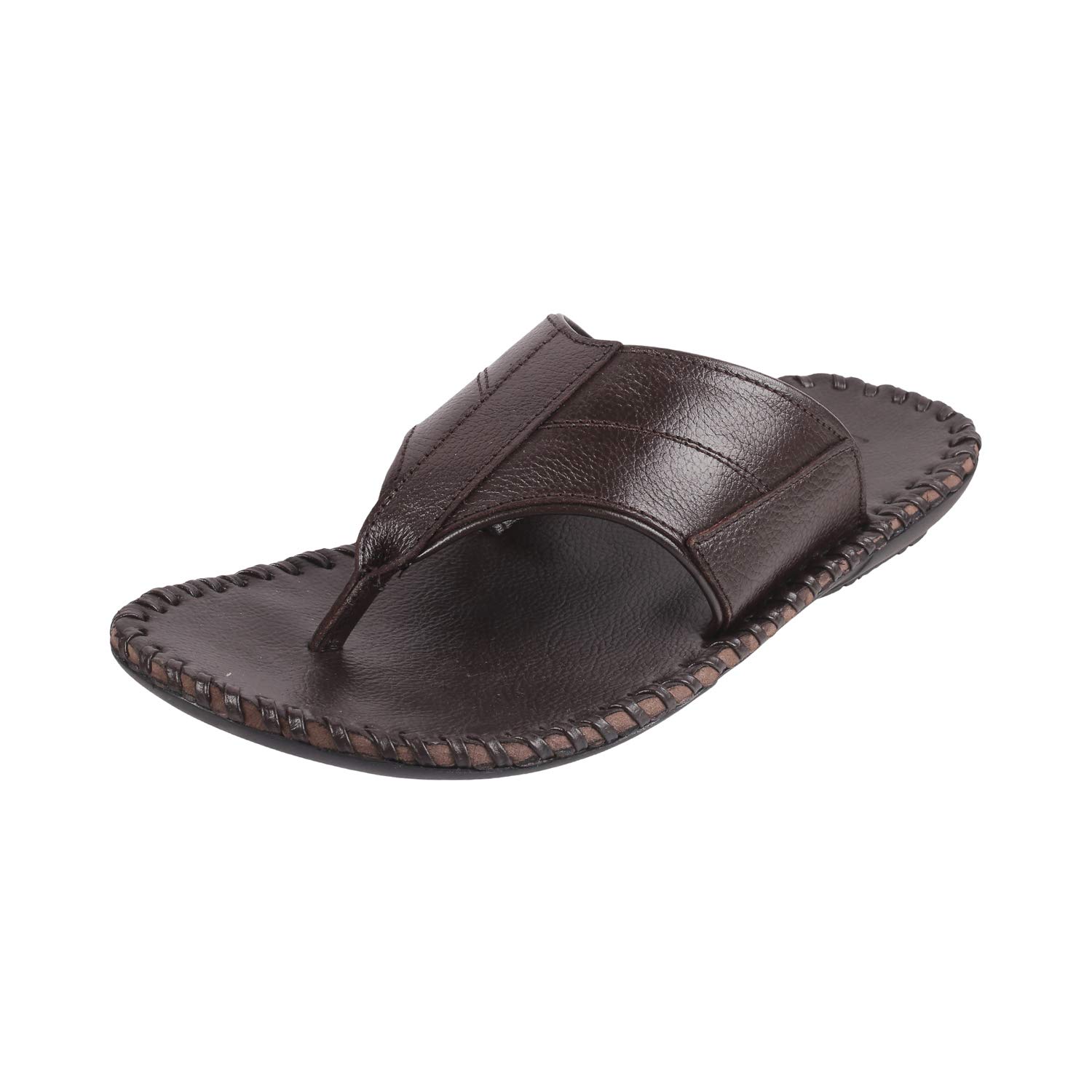 Metro Mens Leather Brown Slippers (Size (6 UK (40 EU)) (B094HF13HP) Amazon Price History, Amazon Price Tracker