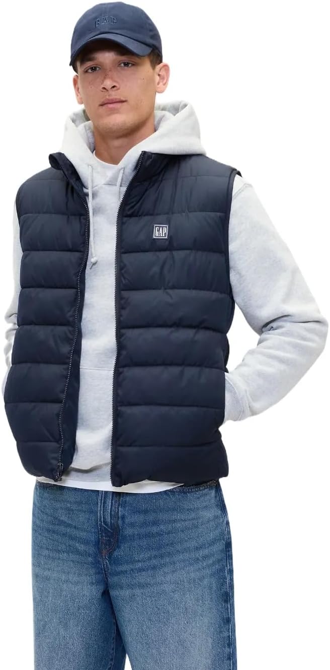 GAP Men's Logo Lightweight Puffer Vest