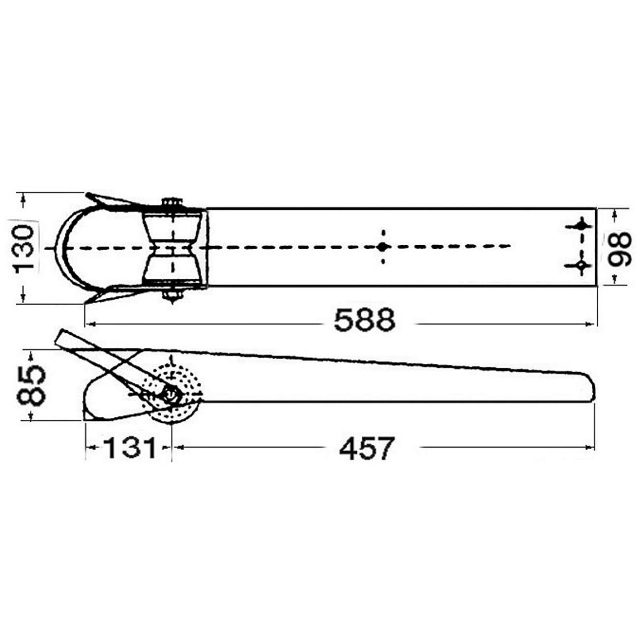 OSCULATI Musone di Prua Inox Satinato 588 mm