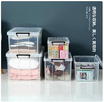 7段 クリア ケース ボックス BOX 棚 強化プラスチック 頑丈 Amazon.co.jp: Apaeofl 耐久性に特化した収納ボックス 日本製