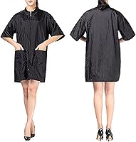 Vista 2 de TOPTIE Chaqueta de peluquería para el cabello, chaleco de delantal de corte de pelo para peluqueros de perros, salón de spa de uñas