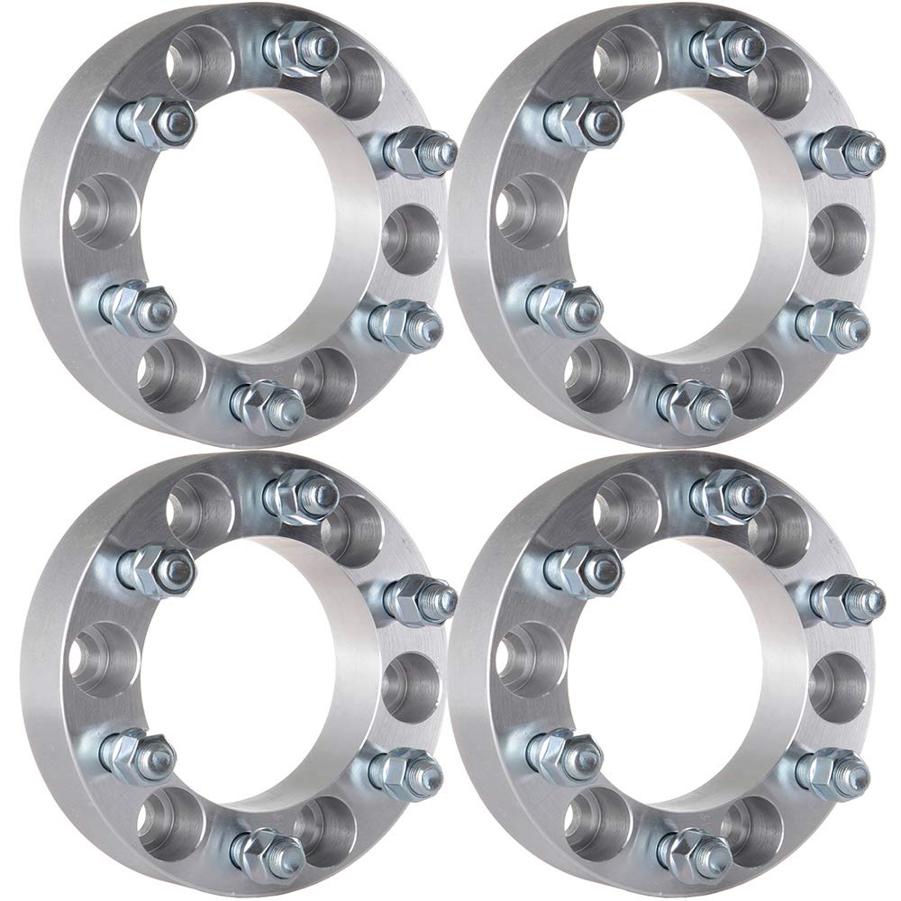 GDSMOTU 4X 6 Lug 6x5.5 / 6x139.7mm Wheel Spacers 1.5" Thickness with M14x1.5 Studs + 108mm Hub Bore for Ch-Evy Silverado 1500 (1999-2018)|Suburban 1500 (2000-2018)|Tahoe (1995-2018)