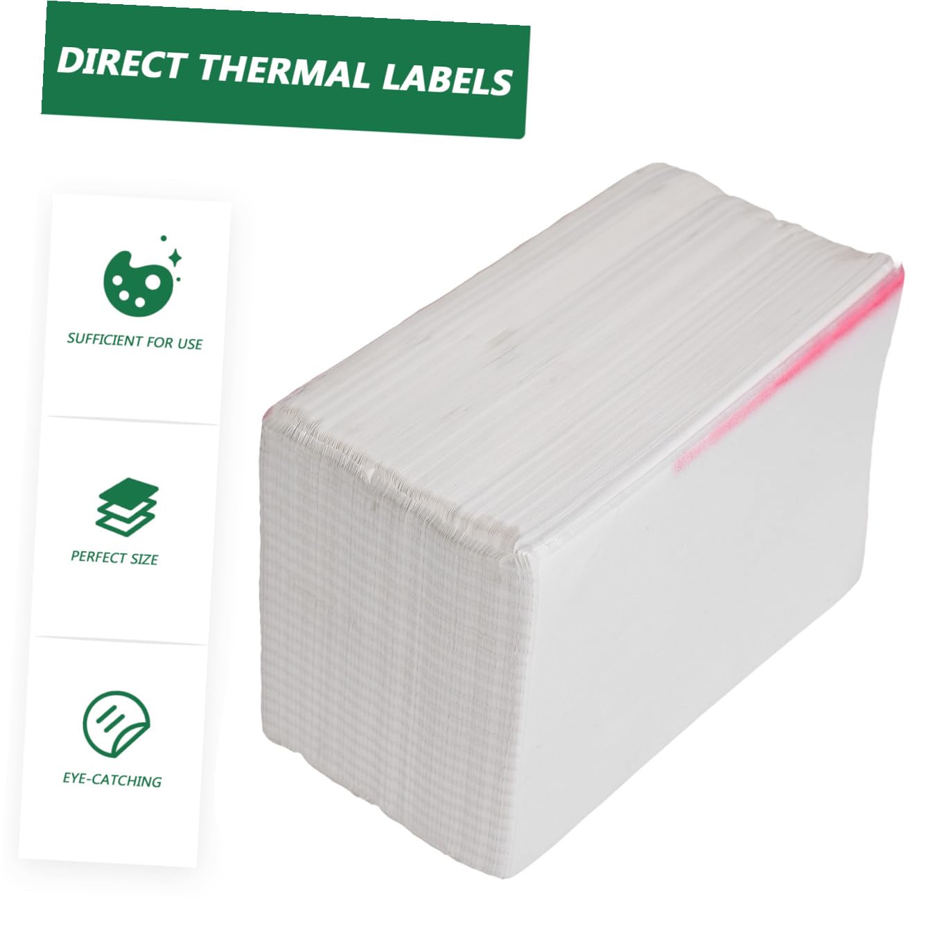 Uonlytech 500pezzi Etichette Termiche Dirette Etichette Per Stampante Compatibili Rollo e Zebra Carta Per Adesive Spedizione Autoadesive Per